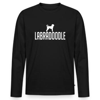 Labradoodle Races de chiens Chiens Wilsigns - T-shirt manches longues Premium bio Homme - noir - Devant - Nico (187cm)