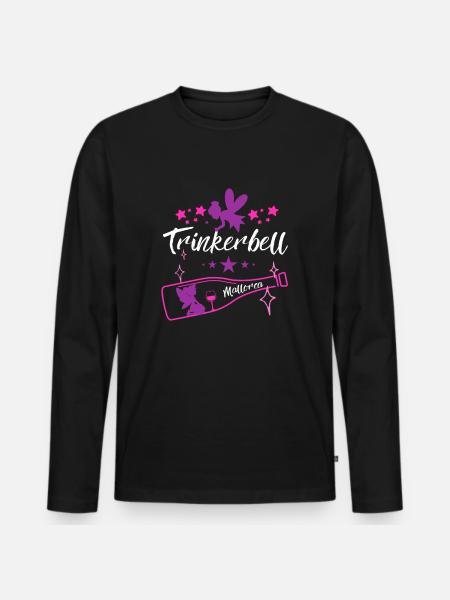 Trinkerbell Mallorca - Männer Premium Bio Langarmshirt - Schwarz