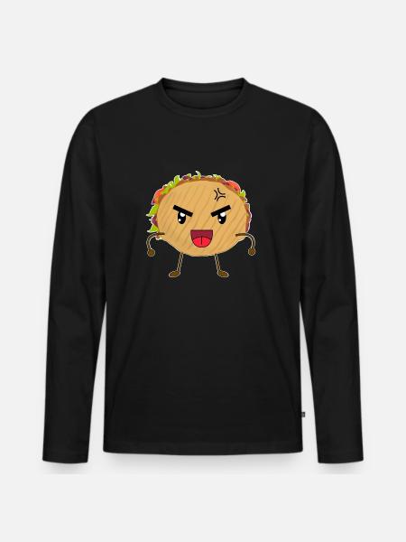 Sweet Cute Döner Funny - Men's Premium Organic Long Sleeve Shirt - black