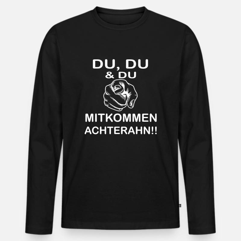 Rollercoaster Achterbahn - Männer Premium Bio Langarmshirt - Schwarz