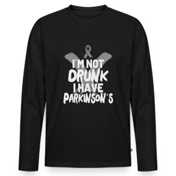 PARKINSON'S AWARENESS PARKINSON'S DISEASE POISON - Men's Premium Organic Long Sleeve Shirt - black - Front - Nico (187cm)