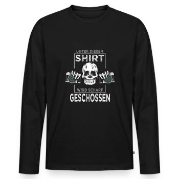 Fotograf Fotografie fotografieren - Männer Premium Bio Langarmshirt - Schwarz - Vorne - Nico (187cm)