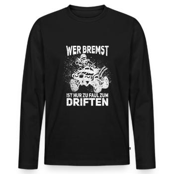 ATV Quad Bike 4x4 Quadfahrer Quadbike - Männer Premium Bio Langarmshirt - Schwarz - Vorne - Nico (187cm)
