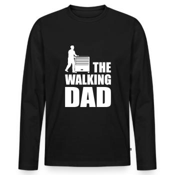 Car Mechanic Sayings Mechatronics Tool Trolley - Men's Premium Organic Long Sleeve Shirt - black - Front - Nico (187cm)