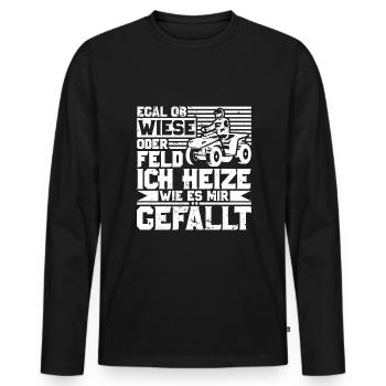 ATV Quad Bike 4x4 Quadfahrer Quadbike - Männer Premium Bio Langarmshirt - Schwarz - Vorne - Nico (187cm)