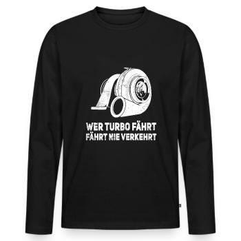 Car Mechanic Sayings Mechatronics Screwdriver - Men's Premium Organic Long Sleeve Shirt - black - Front - Nico (187cm)