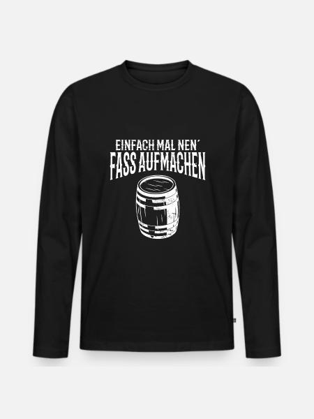 Whiskypedia Whiskey Single Malt - Männer Premium Bio Langarmshirt - Schwarz