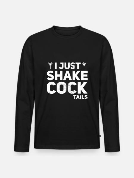 Funny Bartender Bartender - Men's Premium Organic Long Sleeve Shirt - black
