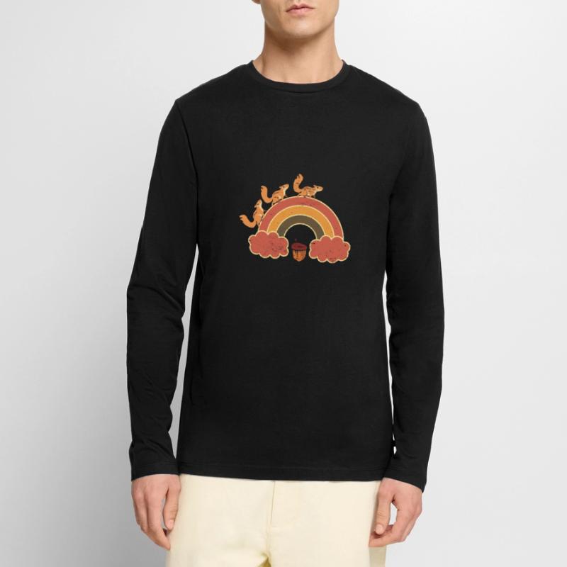 Best Squirrel Dad Ever Squirrel Daddy Men's Premium Organic Long Sleeve Shirt
