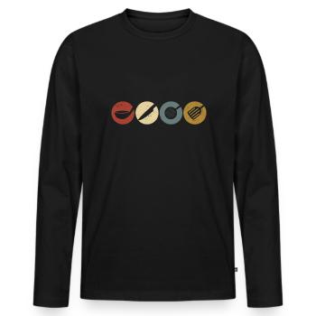 Gastronom Chefkoch Koch Spruch Köchin - Männer Premium Bio Langarmshirt - Schwarz - Vorne - Nico (187cm)