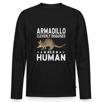 Lustiger Cockatiel -Besitzer Papagei - Männer Premium Bio Langarmshirt - Schwarz - Vorne - Nico (187cm)