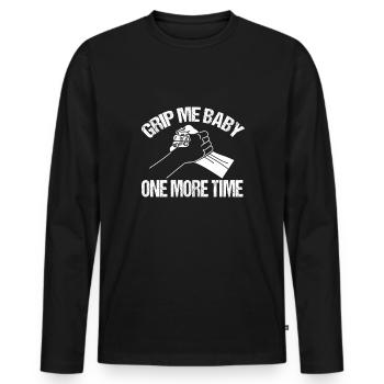 Armdrücken Armwrestler Tacos - Männer Premium Bio Langarmshirt - Schwarz - Vorne - Nico (187cm)