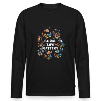 Aquarianer Aquarium - Männer Premium Bio Langarmshirt - Schwarz - Vorne - Nico (187cm)