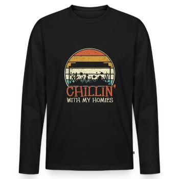 Aquarianer Aquarium - Männer Premium Bio Langarmshirt - Schwarz - Vorne - Nico (187cm)