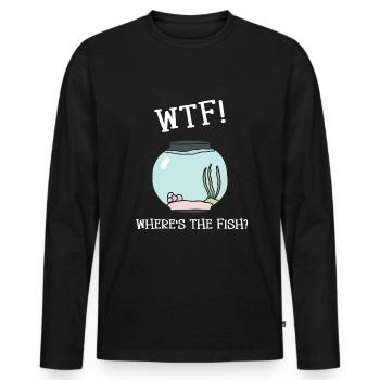 Aquarianer Aquarium - Männer Premium Bio Langarmshirt - Schwarz - Vorne - Nico (187cm)