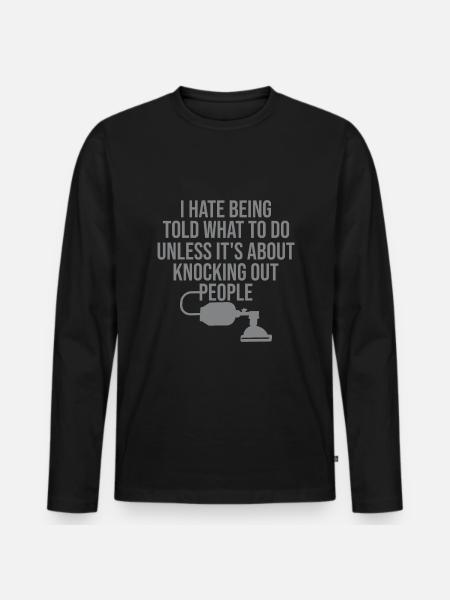 Lehrer Für Bibliothekar - Männer Premium Bio Langarmshirt - Schwarz