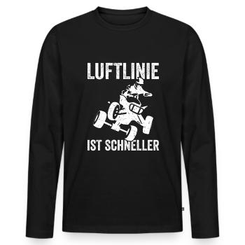 ATV Quad Bike 4x4 Quadfahrer Quadbike - Männer Premium Bio Langarmshirt - Schwarz - Vorne - Nico (187cm)
