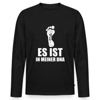 Podologin Nageldesignerin Podologie - Männer Premium Bio Langarmshirt - Schwarz - Vorne - Nico (187cm)
