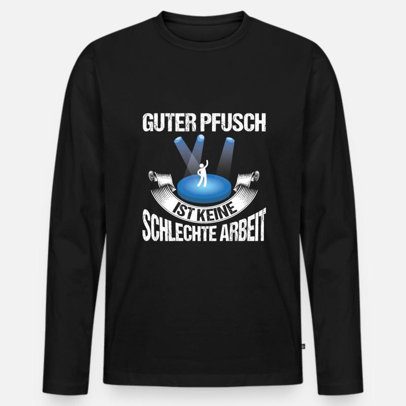 Lichttechniker Lichttechnik Beleuchtungstechniker Männer Premium Bio Langarmshirt