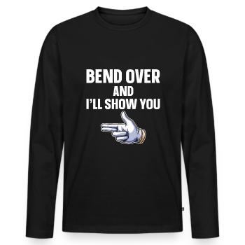 Endoskopie Proktologe Endo - Männer Premium Bio Langarmshirt - Schwarz - Vorne - Nico (187cm)