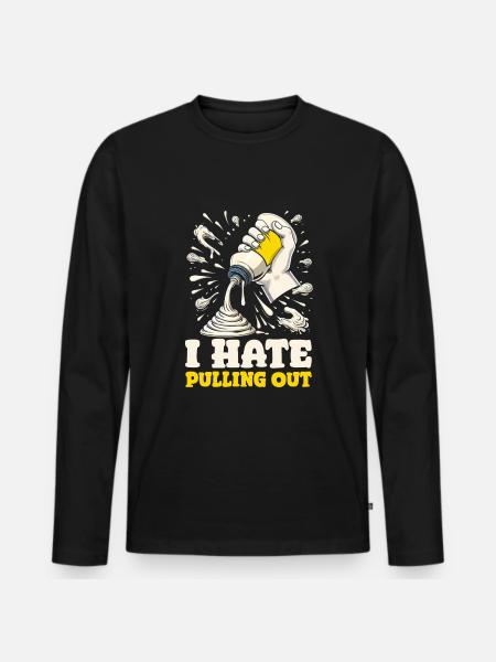 Mayo Lover mayonnaise - Männer Premium Bio Langarmshirt - Schwarz
