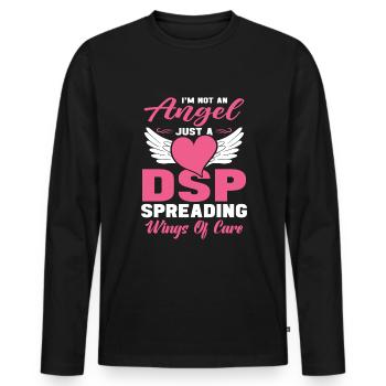 DSP Soutien direct Infirmière DSP professionnelle - T-shirt manches longues Premium bio Homme - noir - Devant - Nico (187cm)