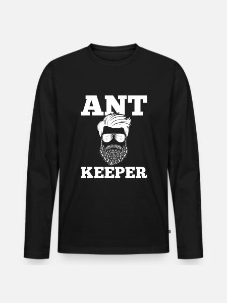 Ameisenhalter Ameise - Männer Premium Bio Langarmshirt - Schwarz