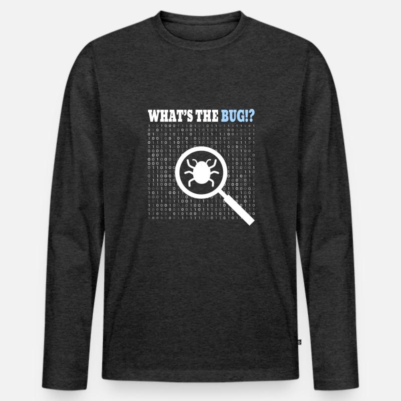 Coding Programmer Coder Men's Premium Organic Long Sleeve Shirt