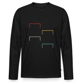 Faites du karting karting - T-shirt manches longues Premium bio Homme - noir - Devant - Nico (187cm)