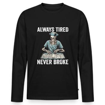 OR Operating Room Surgical Nurse - Men's Premium Organic Long Sleeve Shirt - black - Front - Nico (187cm)
