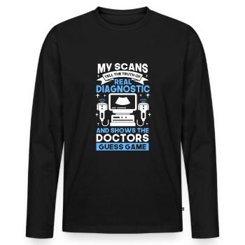 Sonographer Sonography Ultrasound Tech - Männer Premium Bio Langarmshirt - Schwarz - Vorne - Nico (187cm)