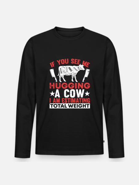 Butcher Butchery - Männer Premium Bio Langarmshirt - Schwarz