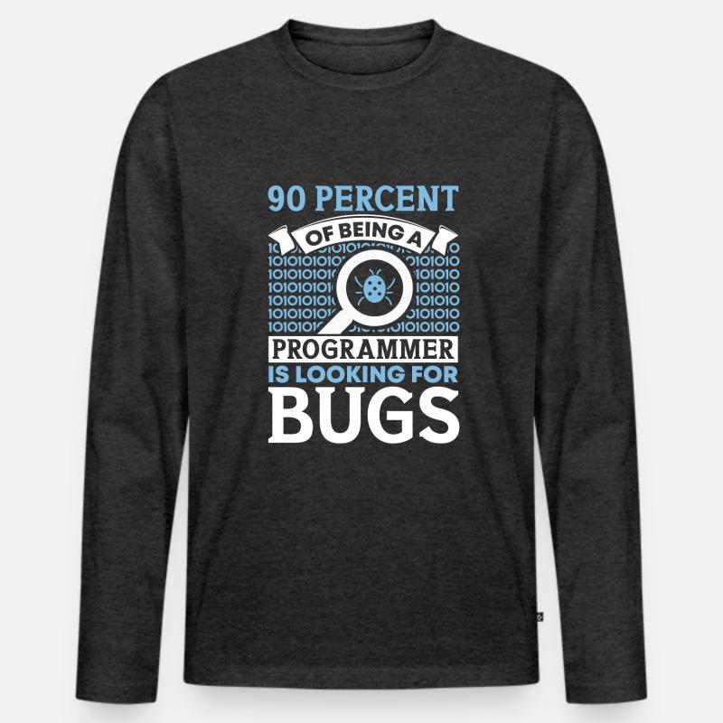 Computer Programmer Computer Programming Men's Premium Organic Long Sleeve Shirt