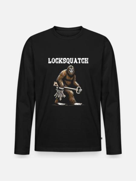 Locksmith Lock Picker Locksmithing - Männer Premium Bio Langarmshirt - Schwarz