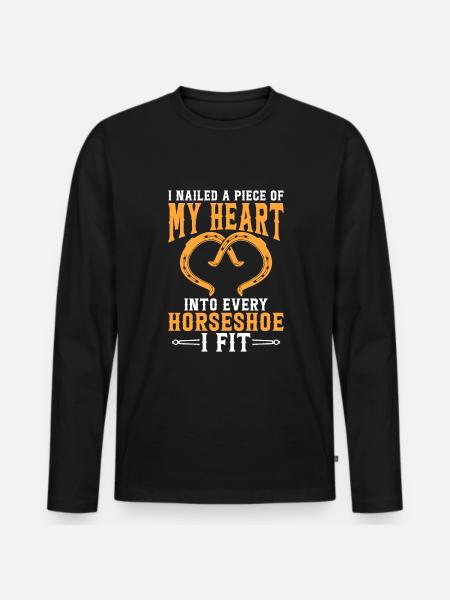 Farrier - Männer Premium Bio Langarmshirt - Schwarz