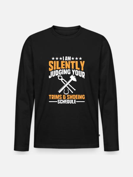 Farrier - Men's Premium Organic Long Sleeve Shirt - black