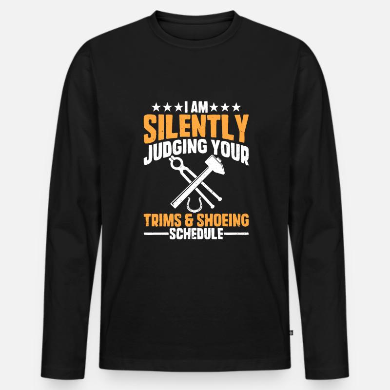 Farrier - Men's Premium Organic Long Sleeve Shirt - black