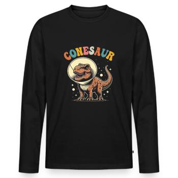 Veterinary Technician Vet Tech - Männer Premium Bio Langarmshirt - Schwarz - Vorne - Nico (187cm)