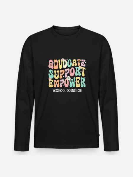 School Counselor - Männer Premium Bio Langarmshirt - Schwarz