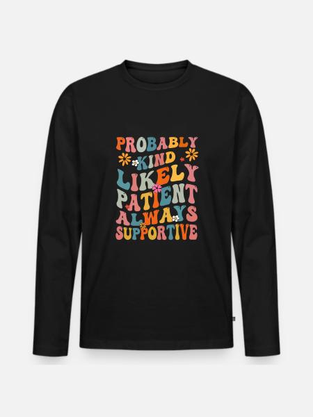 School Counselor - Männer Premium Bio Langarmshirt - Schwarz
