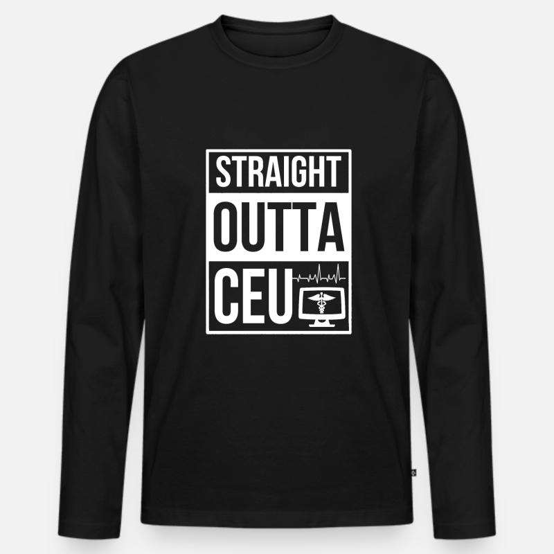 Medical Coder - Männer Premium Bio Langarmshirt - Schwarz
