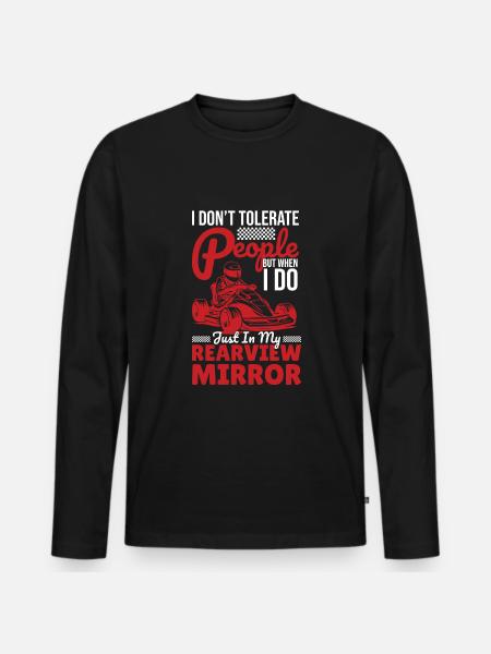 Go Kart Racing Karting - Premium økologisk langærmet T-shirt til mænd - sort