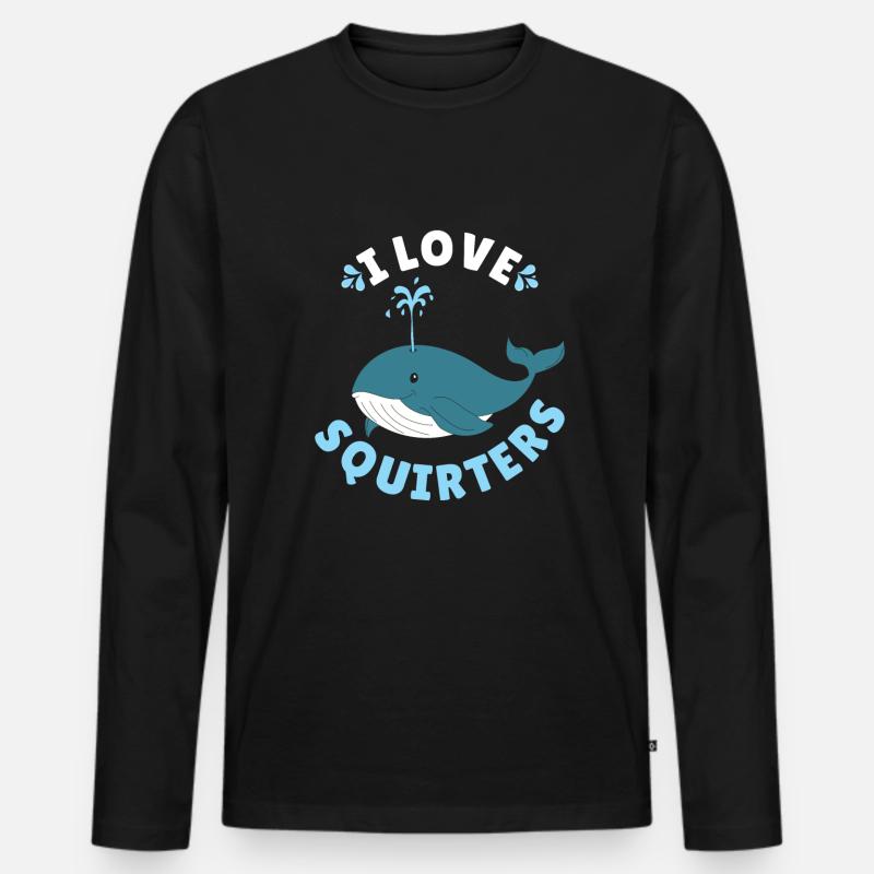 Marine biologist - Männer Premium Bio Langarmshirt - Schwarz