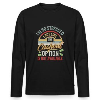 Parlay sports betting - Men's Premium Organic Long Sleeve Shirt - black - Front - Nico (187cm)