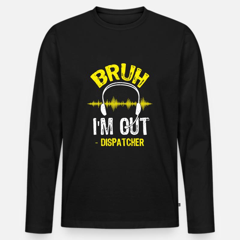 Dispatch Operator Dispatcher - Men's Premium Organic Long Sleeve Shirt - black