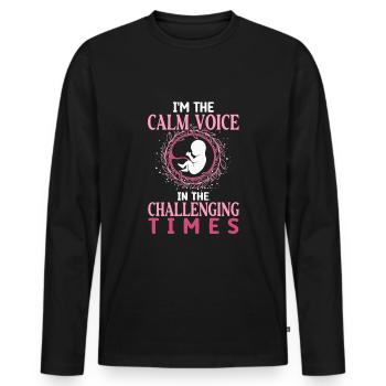 Doula Birth Worker Midwife - Männer Premium Bio Langarmshirt - Schwarz - Vorne - Nico (187cm)