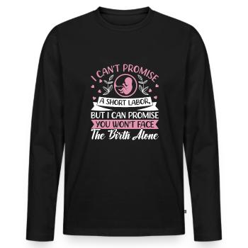Doula Birth Worker Midwife - Männer Premium Bio Langarmshirt - Schwarz - Vorne - Nico (187cm)
