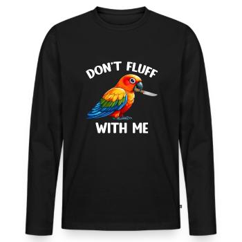 Sun conure - Männer Premium Bio Langarmshirt - Schwarz - Vorne - Nico (187cm)