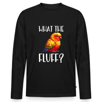 Sun conure - Männer Premium Bio Langarmshirt - Schwarz - Vorne - Nico (187cm)
