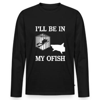 Marine biologist - Männer Premium Bio Langarmshirt - Schwarz - Vorne - Nico (187cm)